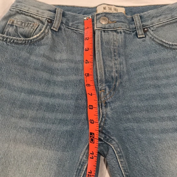 We The Free by Free People Distressed Ankle Mid Rise Jeans 25 - Picture 14 of 14